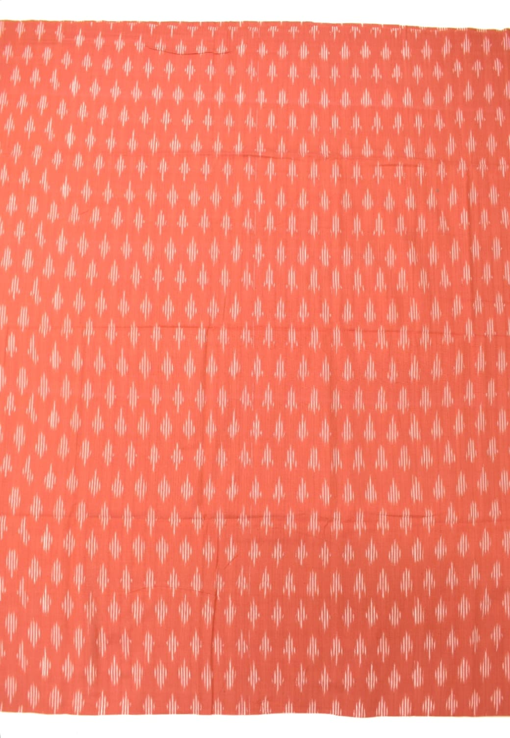 Orange Colour pochampally Handloom Cotton Dress Material - Image 4