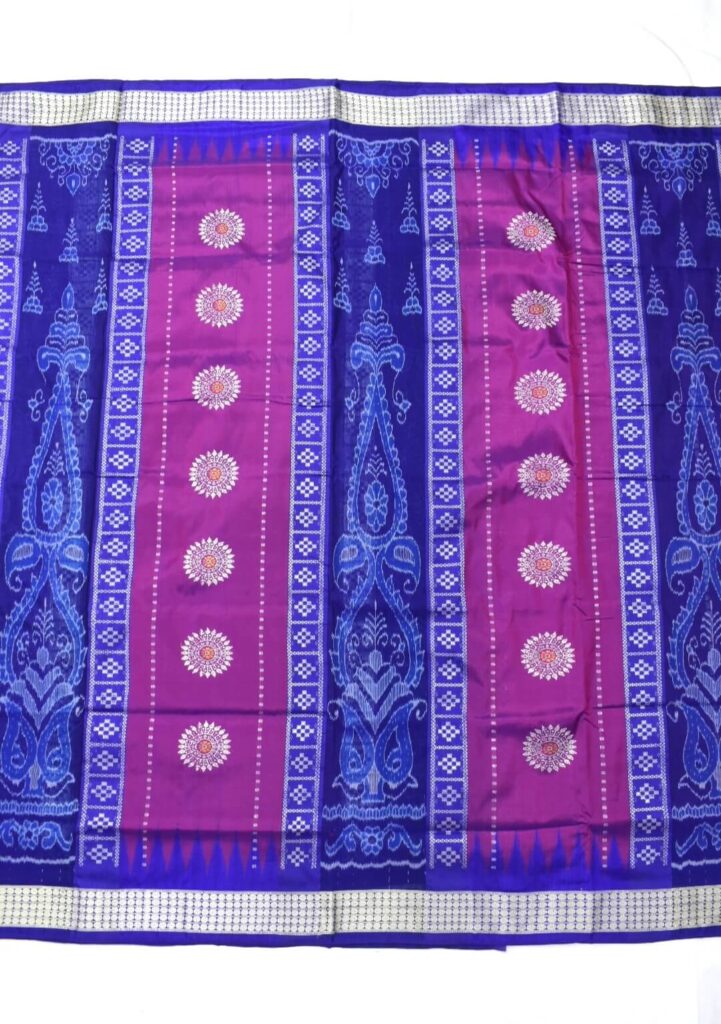 Rani Blue Sambalpuri Handloom Silk Saree Sambalpuri Handloom Item rani-blue-sambalpuri-handloom-silk-saree-sambalpuri-handloom-item