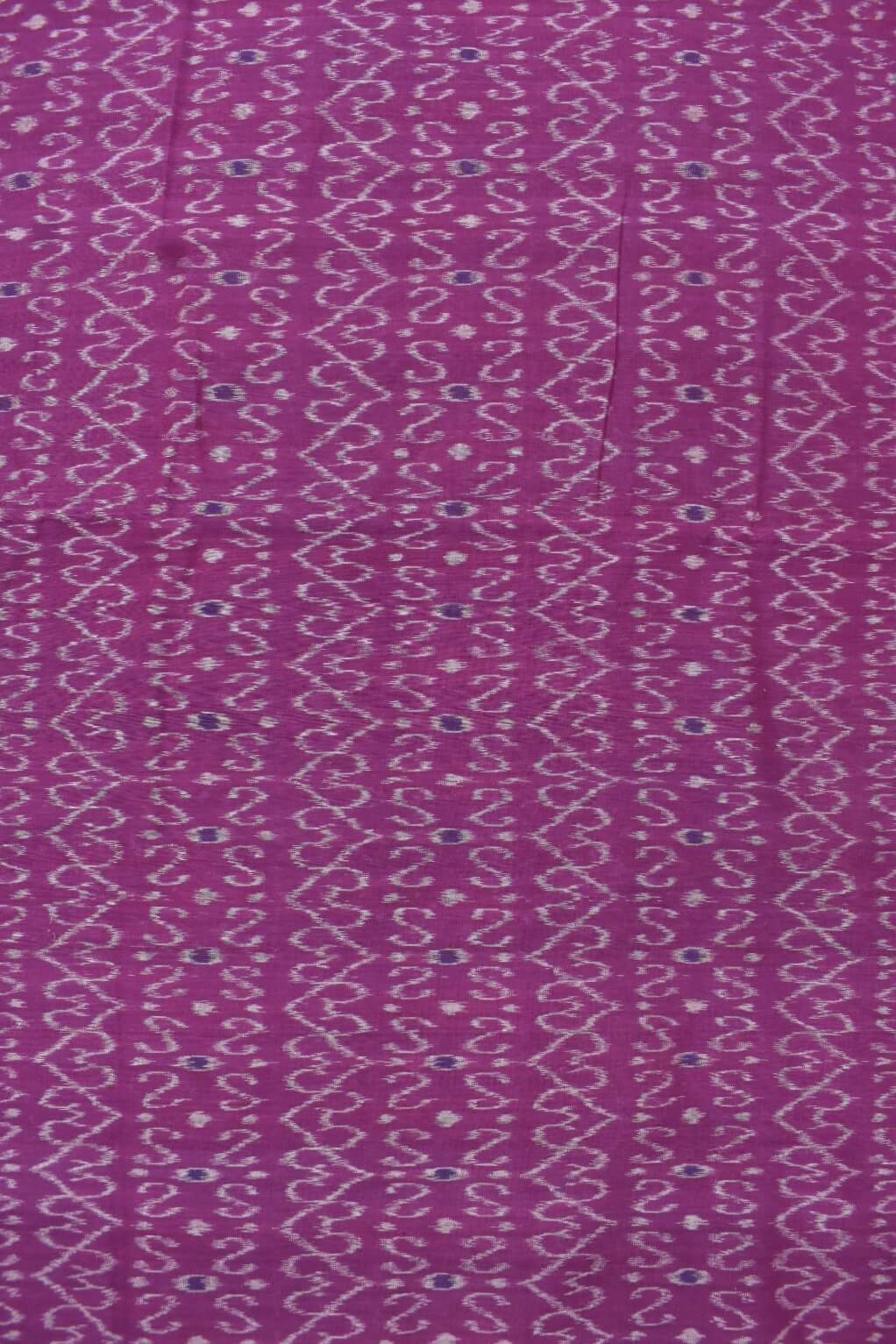 Purple Colour Sambalpuri Handloom Cotton Fabrics - Sambalpuri Handloom Item