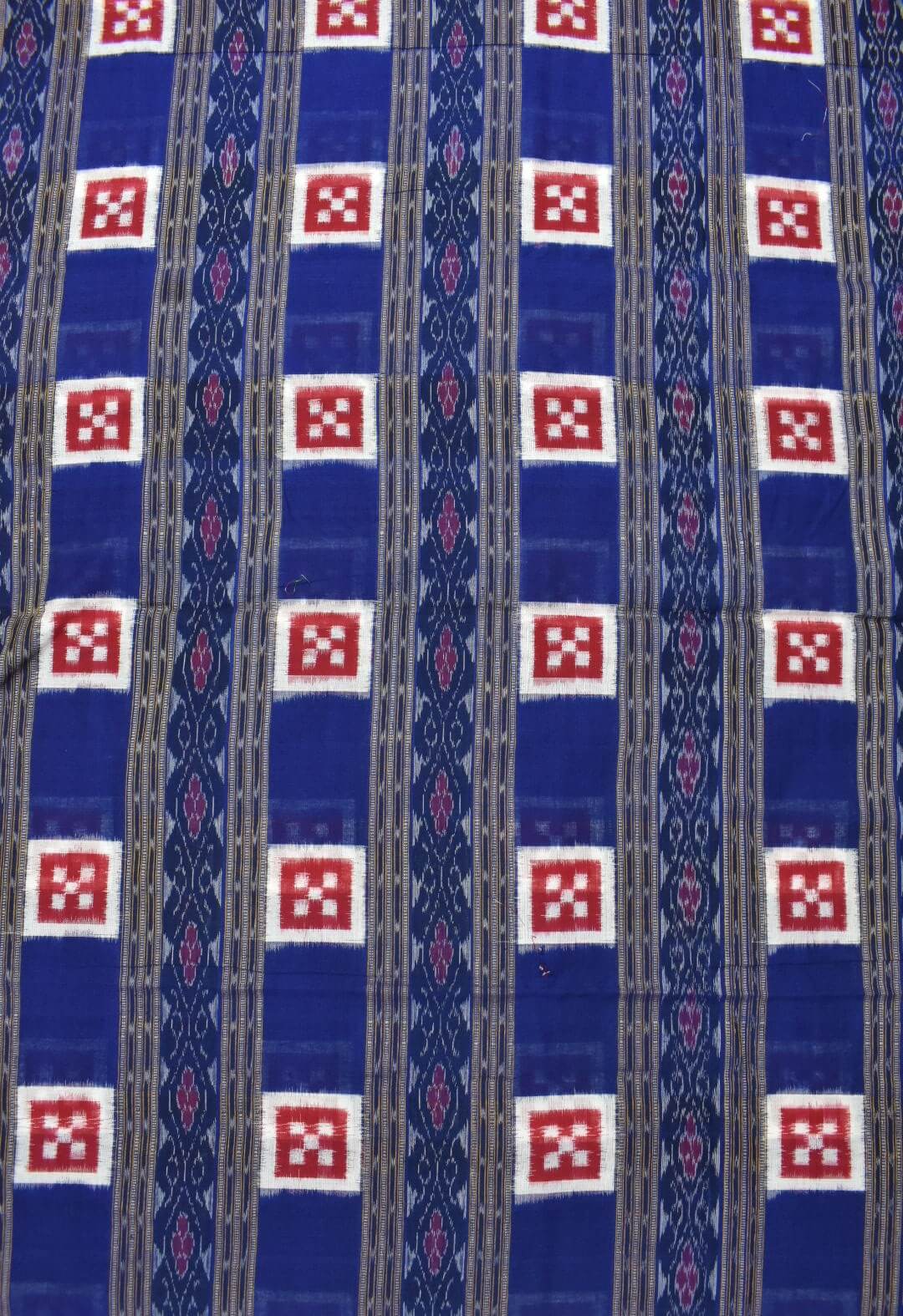 Blue Pasapali Design Sambalpuri Handloom Cotton Fabrics - Sambalpuri ...