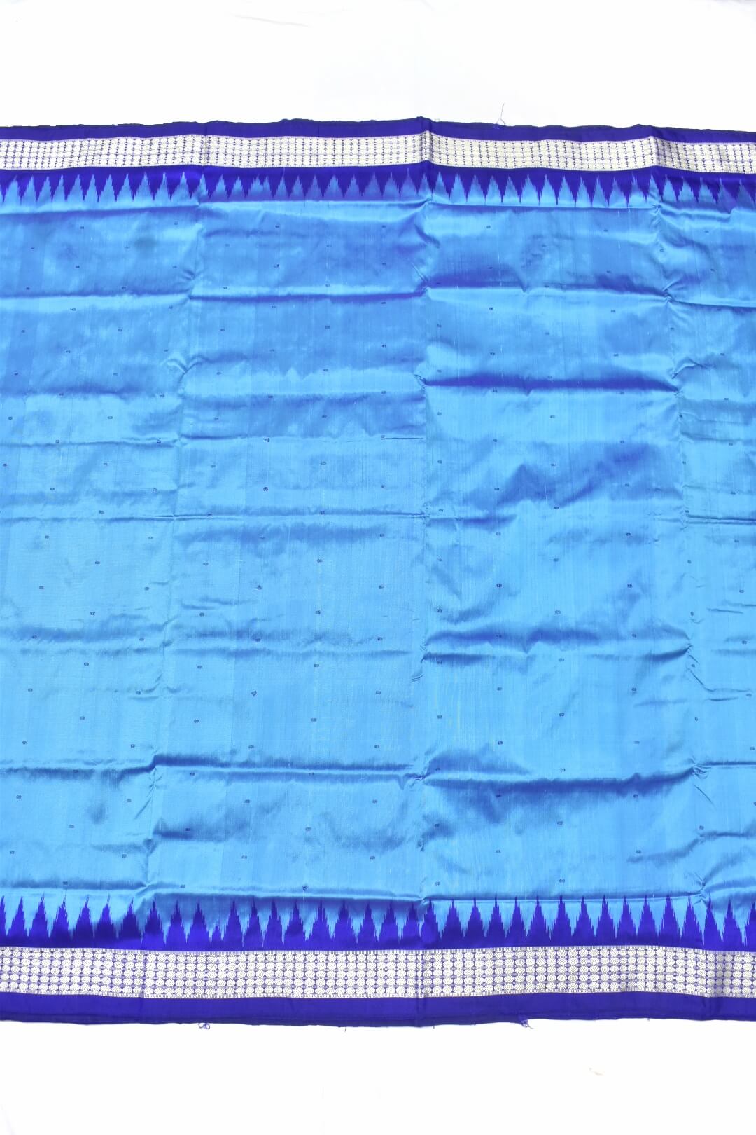 Blue khandua silk saree – Boyanika Odisha