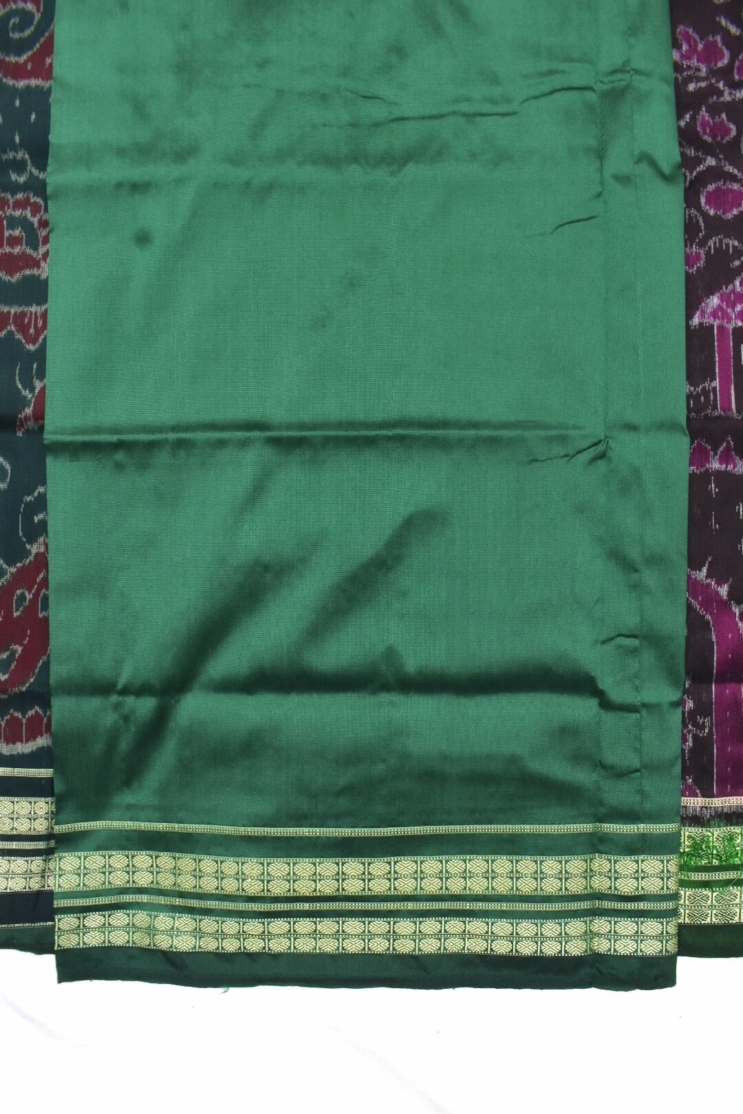 Coffe Colour Sambalpuri Handloom Bandha Silk Saree - Image 5