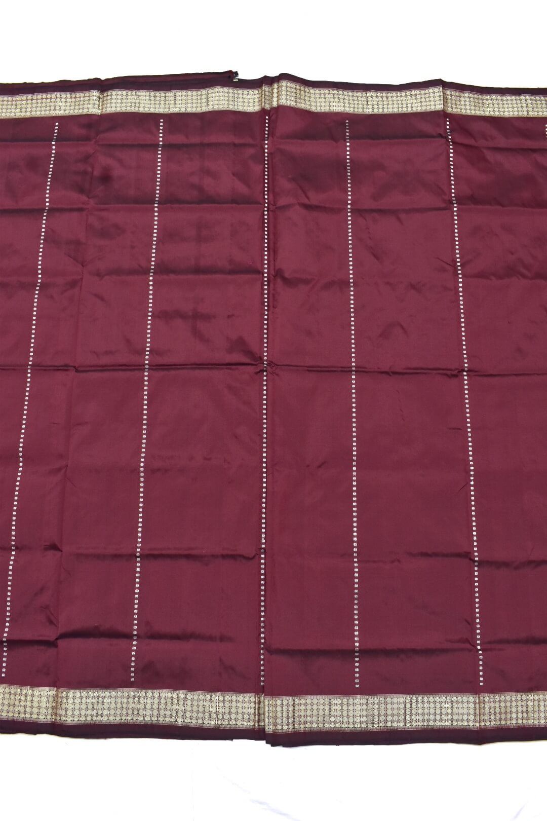Steel Colour Half-Half Design Sambalpuri Handloom Silk Saree - Image 2