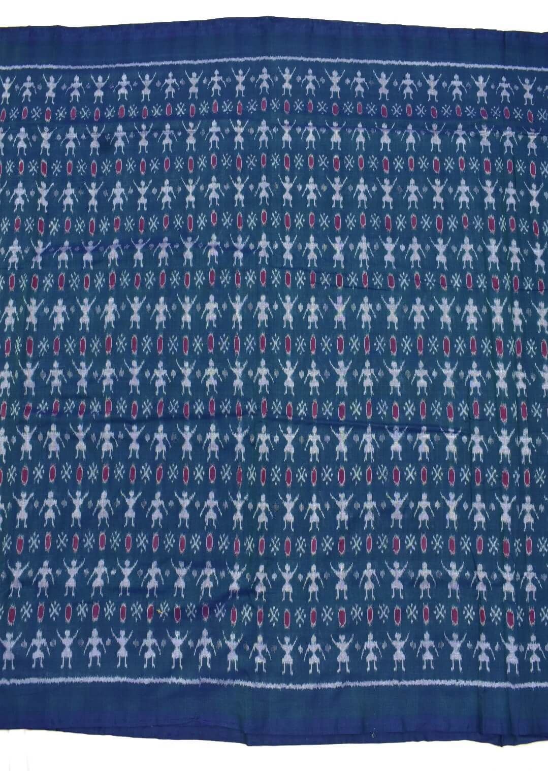 Sumati Colour Tribal Design Sambalpuri Handloom Cotton Fabrics - Image 3