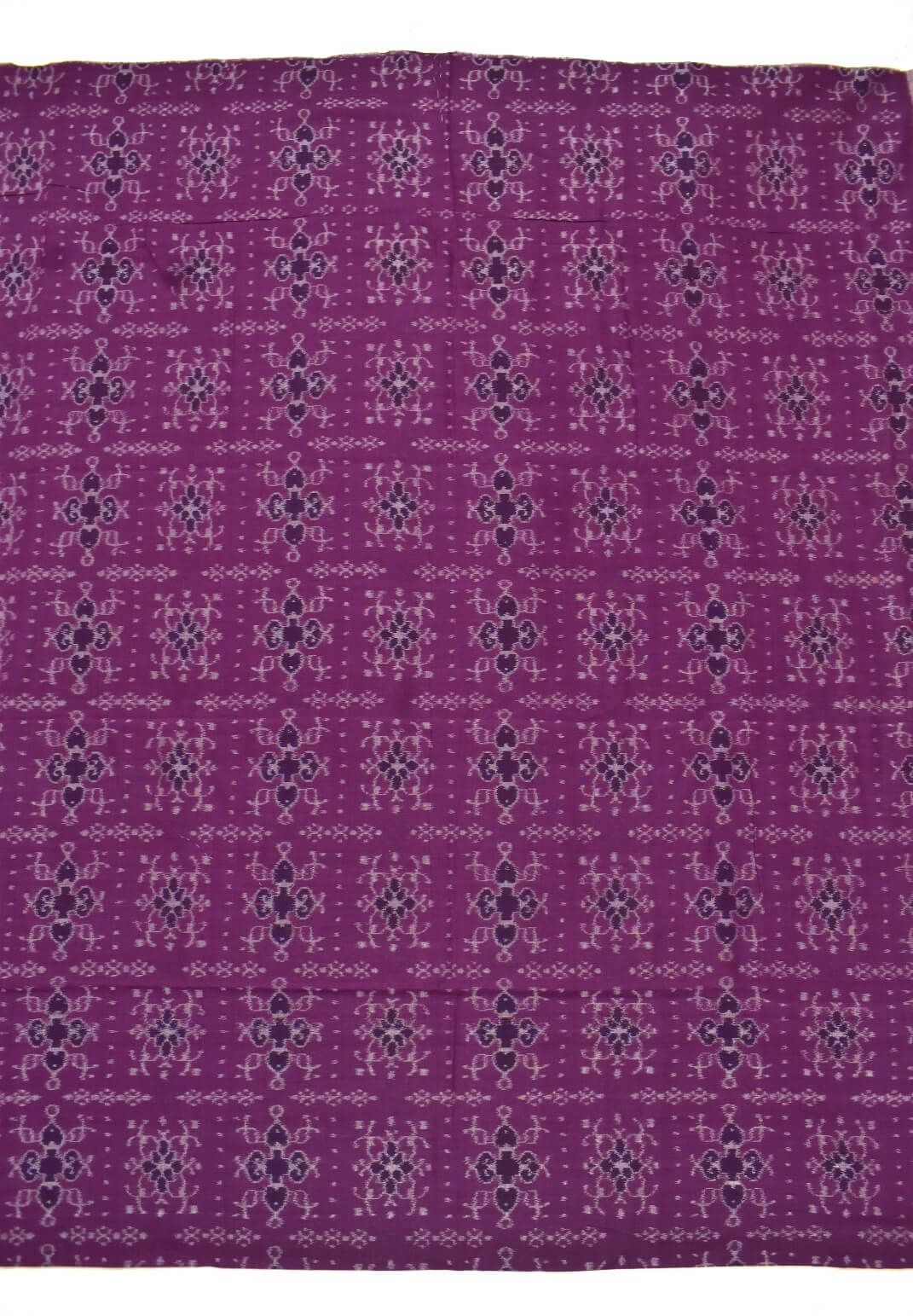 Rani Colour Sambalpuri Handloom Cotton Dress Material - Image 4