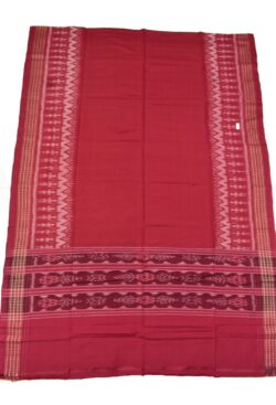 Red Colour Sambalpuri Handloom Cotton Dupatta
