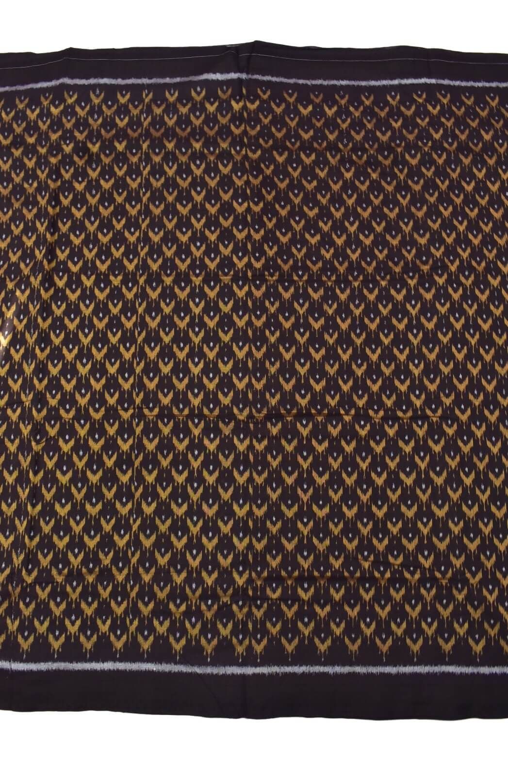 Coffe Colour Sambalpuri Handloom Cotton Fabrics - Image 3