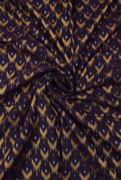 Coffe Colour Sambalpuri Handloom Cotton Fabrics