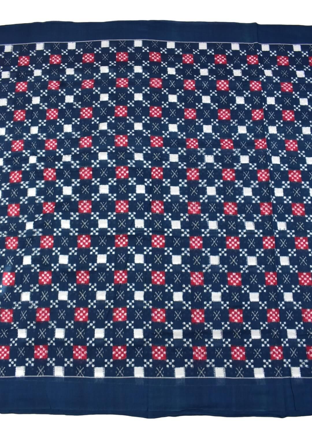 Sumati Colour Pasapali Design Sambalpuri Handloom Cotton Fabric - Image 3