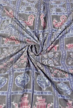 Lite Colour Nabakothi Design Sambalpuri Handloom Cotton Fabrics