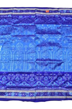 Sky Blue Colour Sambalpuri Handloom Bandha Silk Saree