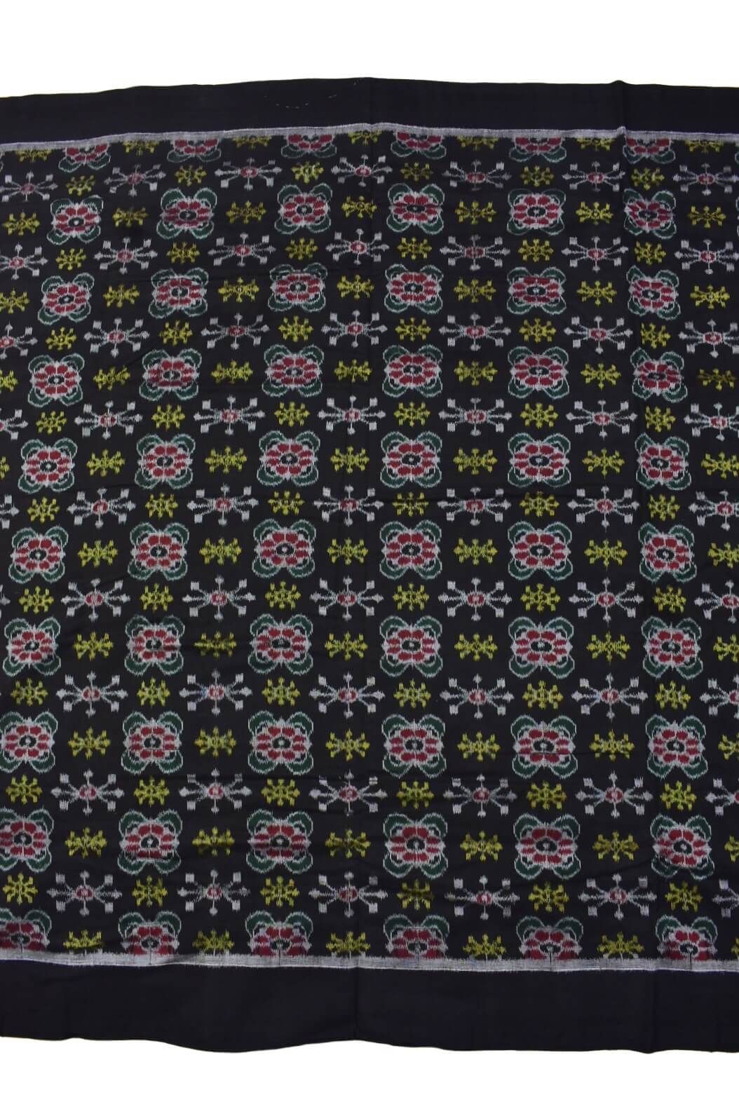 Black Colour Sambalpuri Handloom Cotton Fabrics - Image 3
