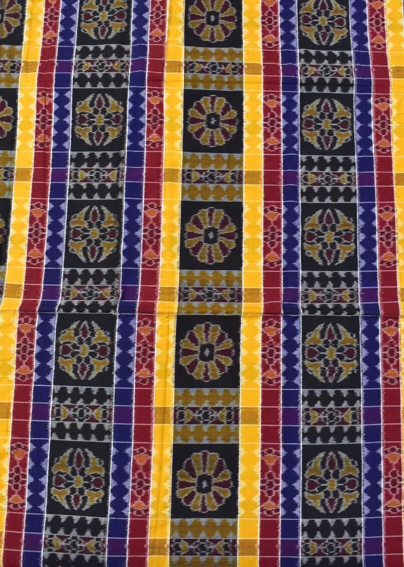 Multi Colour Sambalpuri Handloom Utkal laxmi Cotton Fabrics - Image 2