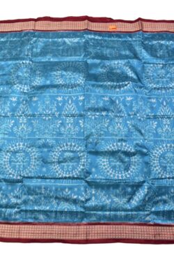 Sumati Colour Tribal Design Sambalpuri Handloom Bandha Silk Saree