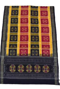 Multi Colour Utkal Laxmi Sambalpuri Handloom Cotton Dupatta