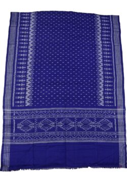 Blue Colour Sambalpuri Handloom Cotton Dupatta