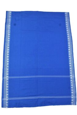 Tee Blue Colour Sambalpuri Handloom Cotton Dupatta