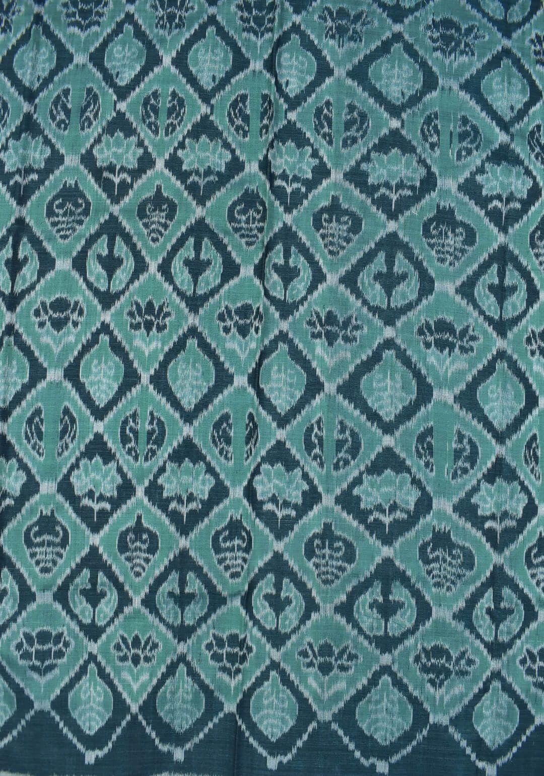 Rama Green Colour Sambalpuri Handloom Cotton Dress Material - Image 5