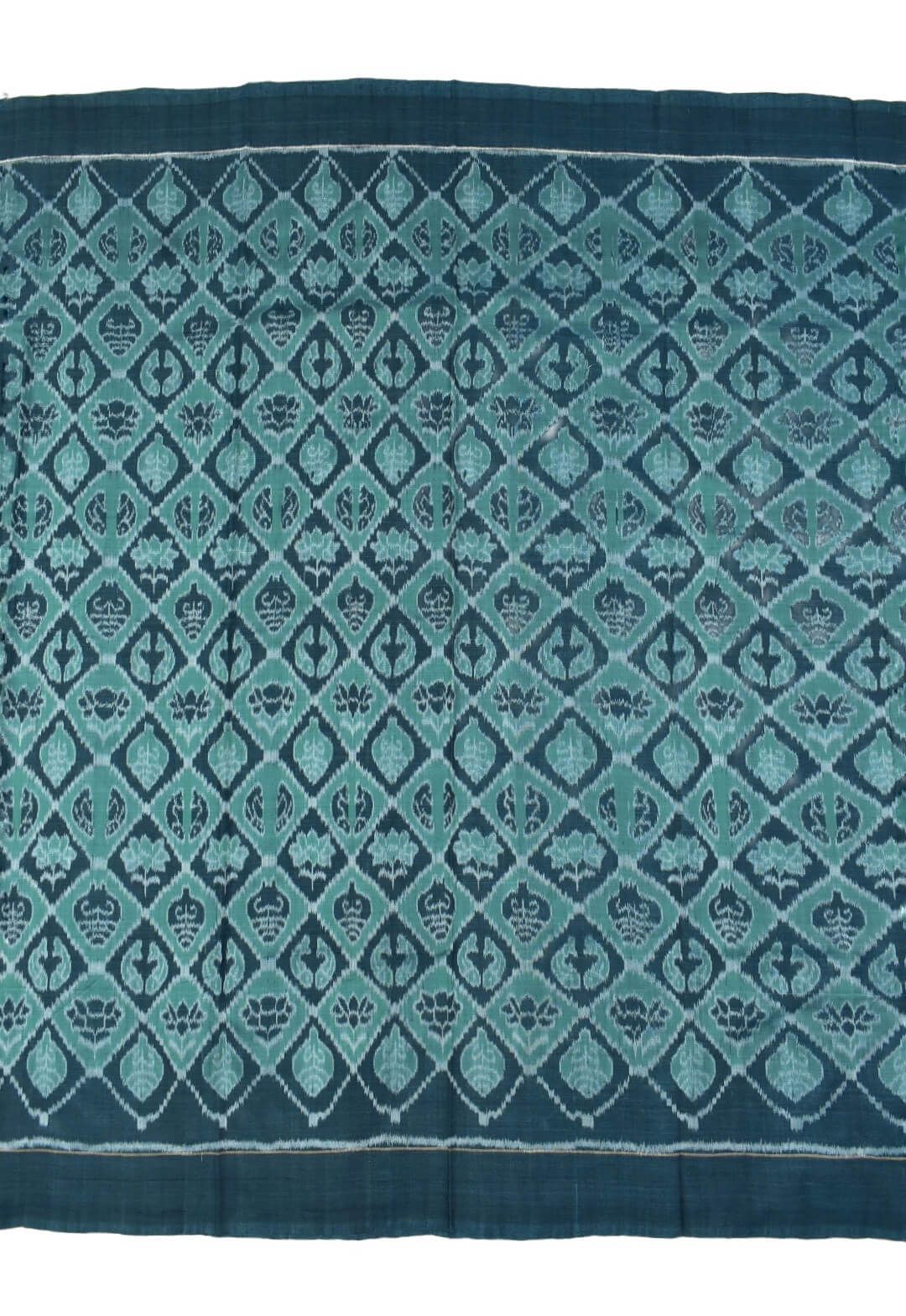 Rama Green Colour Sambalpuri Handloom Cotton Dress Material - Image 4