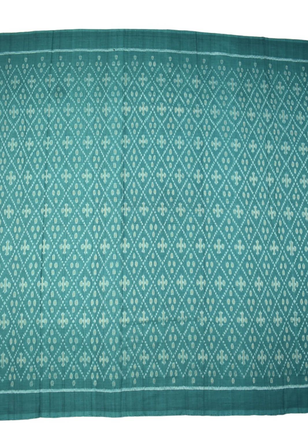 Rama Green Colour Sambalpuri Handloom Cotton Dress Material - Image 4