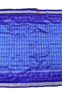 Sky Blue Colour Combination Sambalpuri Handloom Bandha Silk Saree