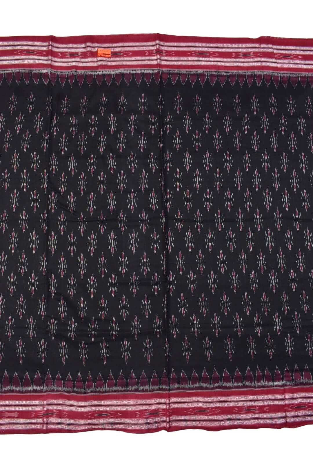 Black Colour Sambalpuri Handloom Mania Bandha Cotton Saree