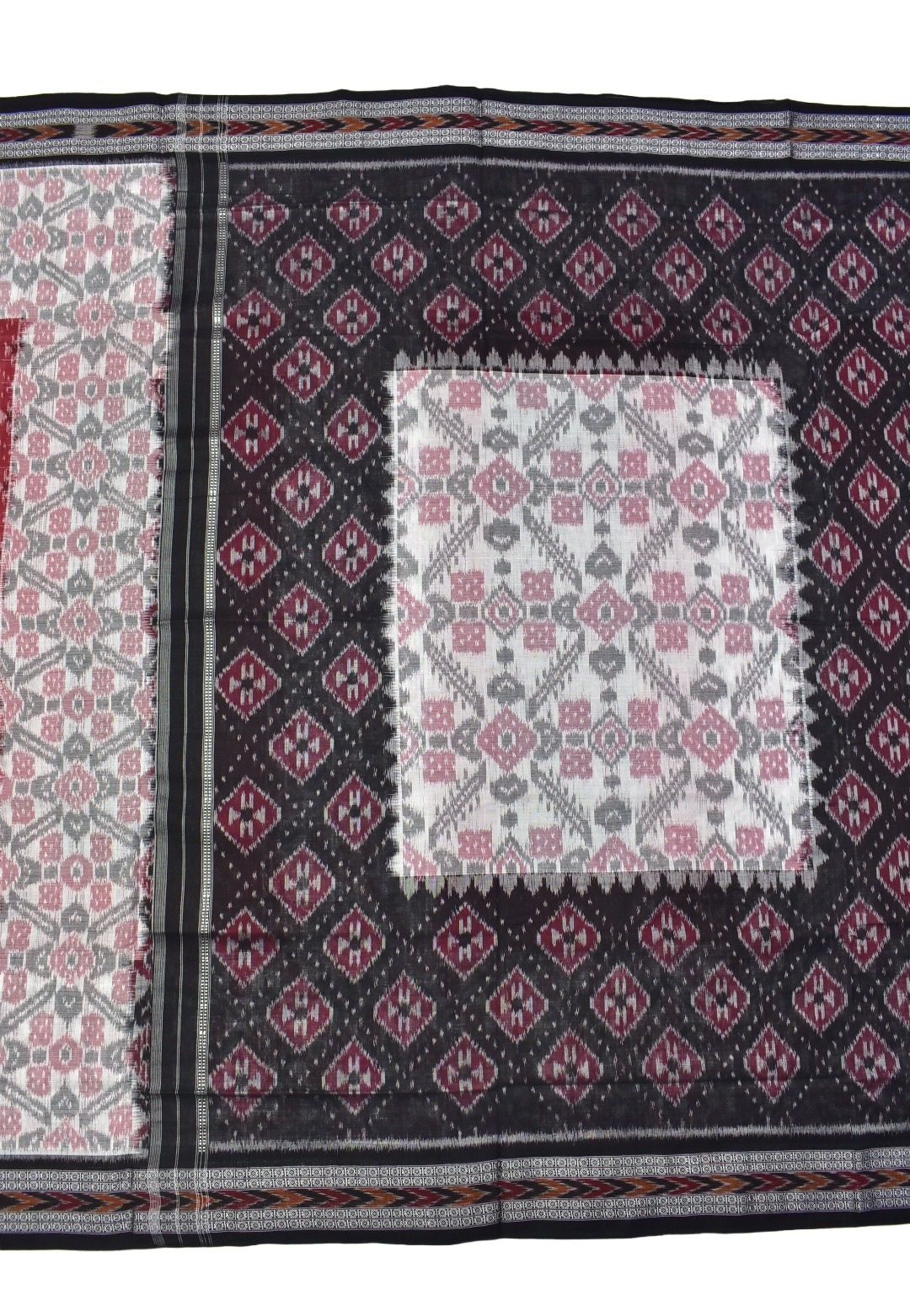 Lite Colour Sambalpuri Handloom Mania Bandha Cotton Saree - Image 2