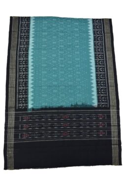 Ramagreen-Black Sambalpuri Handloom Cotton Dupatta