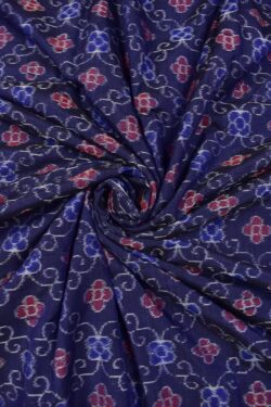 Blue Colour Sambalpuri Handloom Cotton Fabrics