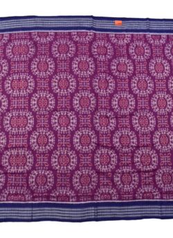Purple Colour Tribal Design Sambalpuri Handloom Bandha Cotton Saree