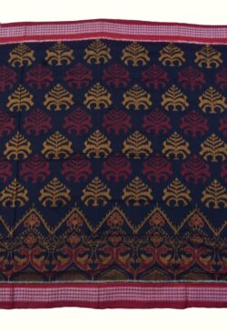 Black Colour Sambalpuri Handloom Bandha Cotton Saree