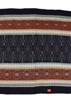 Black-Matha Combination Sambalpuri Handloom Mania Bandha Cotton Saree