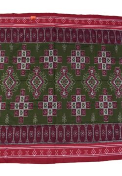 Mahendi Colour Pasapali Design Sambalpuri Handloom Mania Bandha Cotton Saree