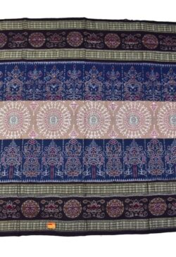 Sumati Colour Double Border Sambalpuri Handloom Bandha Cotton Saree