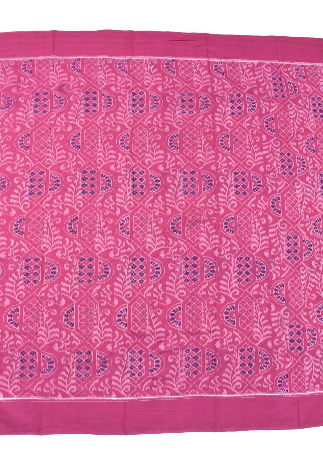 Pink Colour Sambalpuri Handloom Cotton Dress Material - Image 4