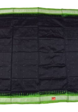 Black Colour Sambalpuri Handloom Bandha Silk Saree