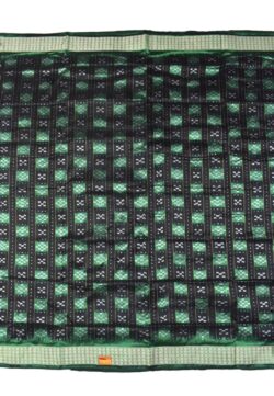 Black-Green Pasapali Design Sambalpuri Handloom Bandha Silk Saree