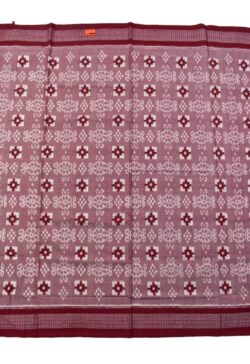 Pitch Colour Pasapali Design Sambalpuri Handloom Cotton Saree