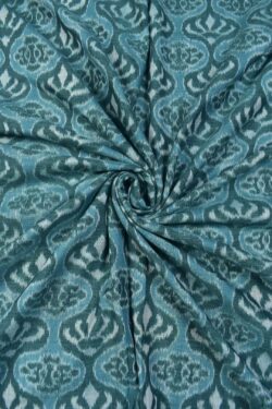 Sea Green Colour Sambalpuri Handloom Cotton Fabrics