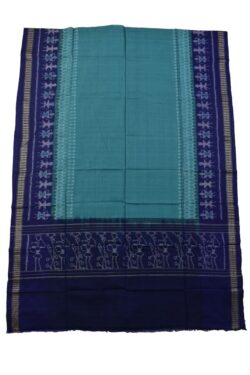 Rama Green-Blue Combination Sambalpuri Handloom Cotton Dupatta