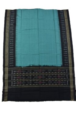 Rama Green-Black Combination Sambalpuri Handloom Cotton Dupatta
