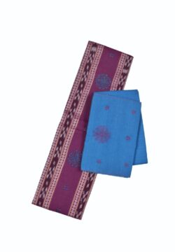 Rani Colour Sambalpuri Handloom Cotton Bomkai Dress Material