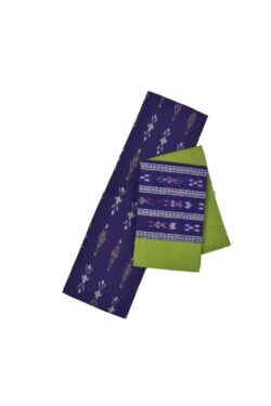 Blue Colour Sambalpuri Handloom Cotton Dress Material