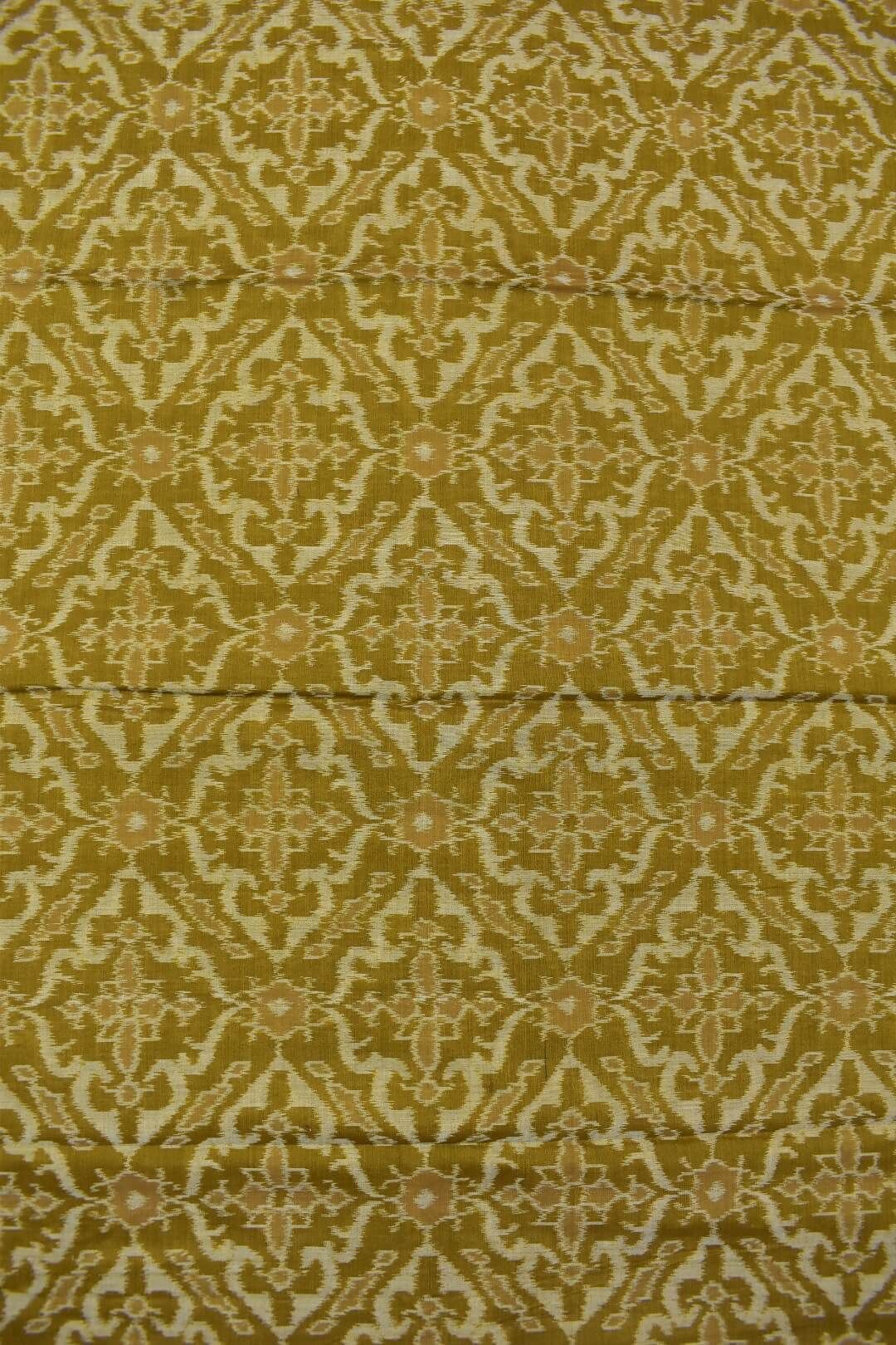 Amber Colour Sambalpuri Handloom Cotton Dress Material - Image 5