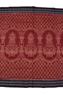Red Colour Sambalpuri Handloom Cotton Bandha Saree