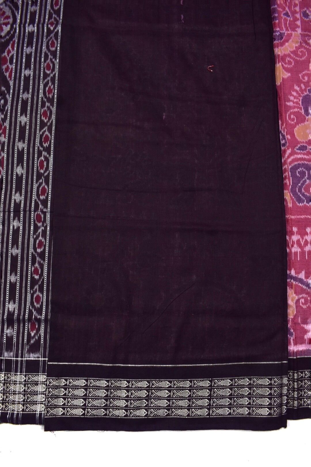 Lite Pink Colour Sambalpuri Handloom Cotton Bandha Saree - Image 5