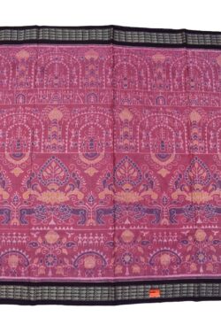 Lite Pink Colour Sambalpuri Handloom Cotton Bandha Saree