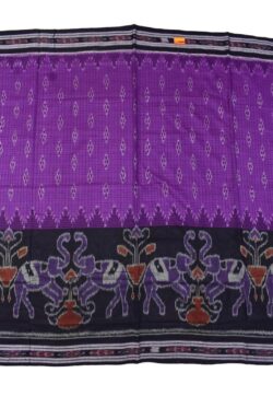 Violet Colour Sambalpuri Handloom Mania Bandha Cotton Saree