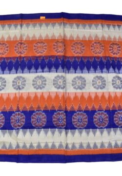Multi Colour Sambalpuri Handloom Mania Bandha Cotton Saree