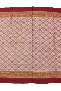 Lite Colour Plane Border Sambalpuri Handloom Cotton Saree